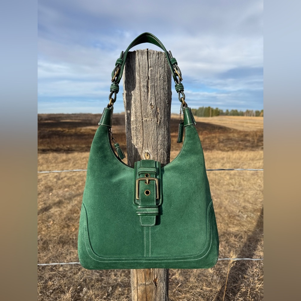 Vintage Coach Large Hamptons Suede Hobo No. 7472